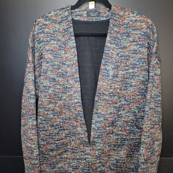 ZARA MAN COLORED JACQUARD CARDIGAN S